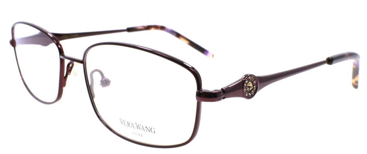 Vera Wang Placida WI Women's Eyeglasses Frames 51-16-130 Wine Titanium