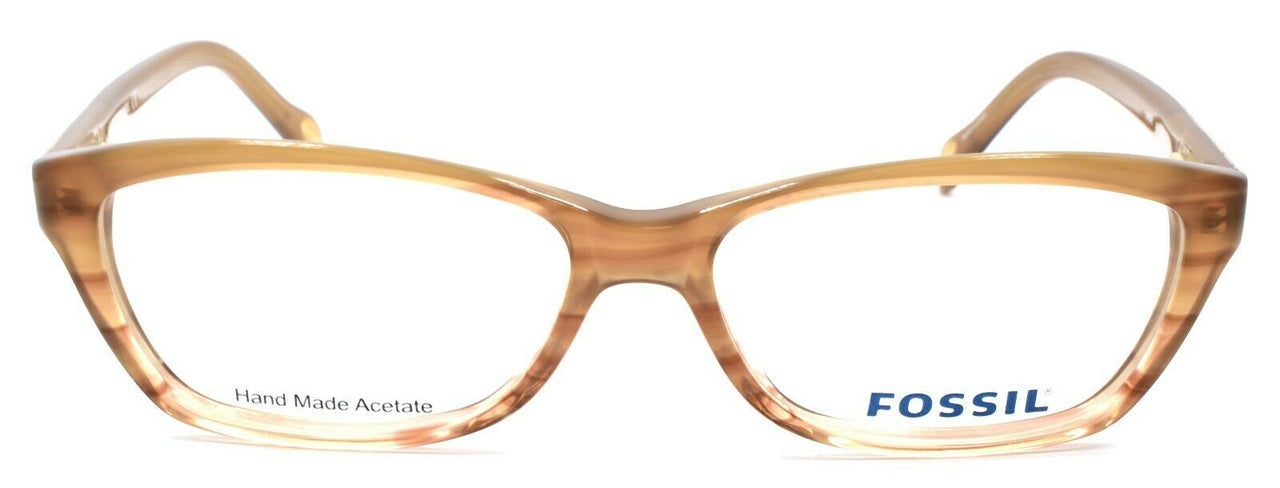 2-Fossil Sadie JAL Women's Eyeglasses Frames 51-14-135 Taupe Striated-716737327241-IKSpecs