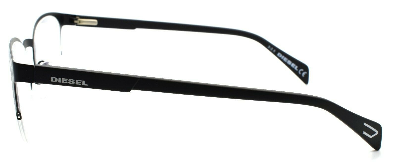 3-Diesel DL5158 002 Unisex Eyeglasses Frames Half Rim 52-19-145 Matte Black-664689708024-IKSpecs