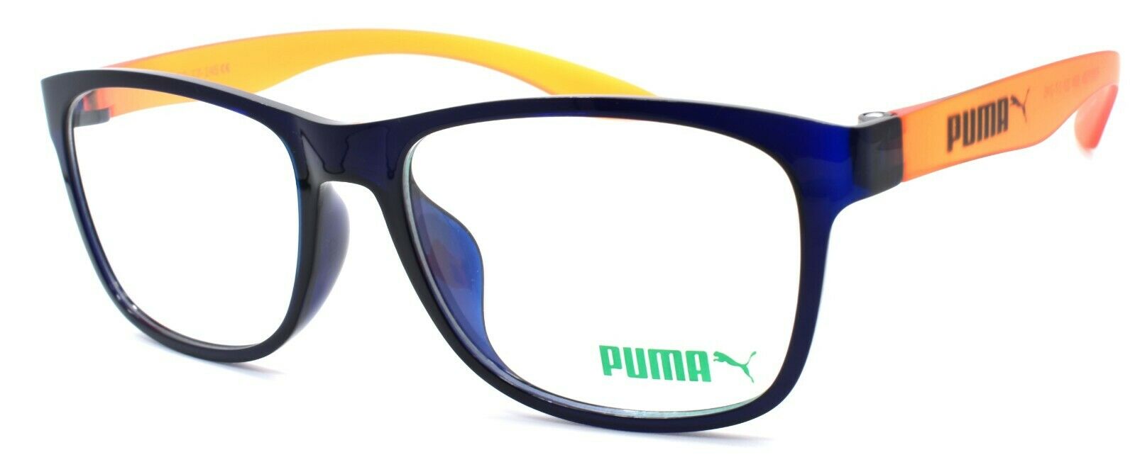 1-PUMA PU0035OA 004 Unisex Eyeglasses Frames 53-17-145 Blue / Orange-889652003443-IKSpecs