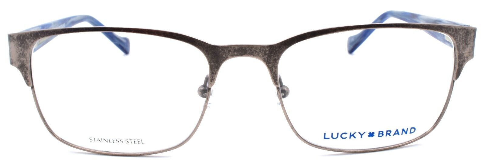 2-LUCKY BRAND D301 Men's Eyeglasses Frames 53-18-140 Distressed Gunmetal-751286281859-IKSpecs