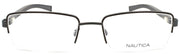 2-Nautica N7309 210 Men's Eyeglasses Frames Half-rim 54-18-140 Matte Brown-688940464108-IKSpecs