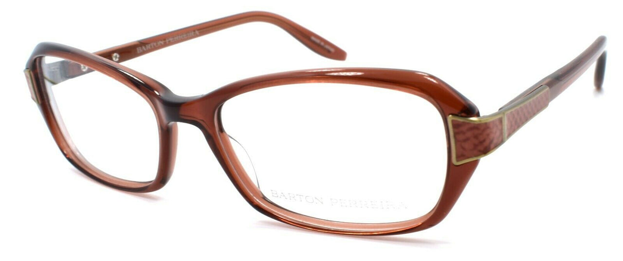 1-Barton Perreira Devereaux SBR/RUS Women's Glasses Frames 53-17-135 Sienna Brown-672263038016-IKSpecs