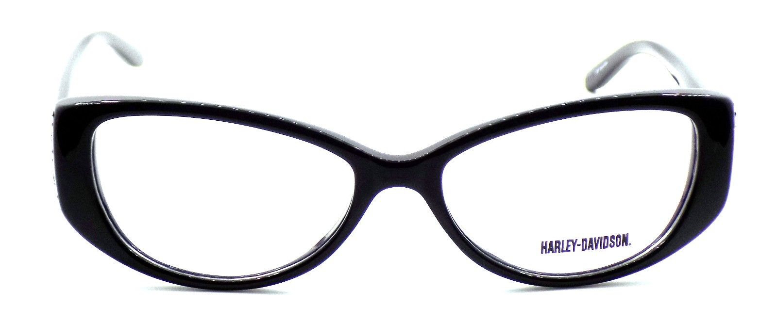 2-Harley Davidson HD514 BLK Women's Eyeglasses Frames 51-15-135 Shiny Black + CASE-715583766433-IKSpecs