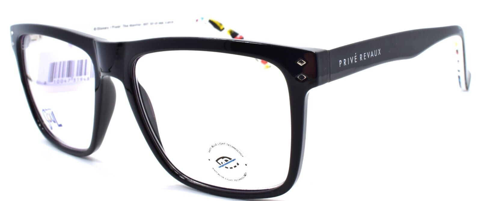 1-Prive Revaux x Disney The Mentor Eyeglasses Blue Light Blocking RX-ready Black-810047319481-IKSpecs