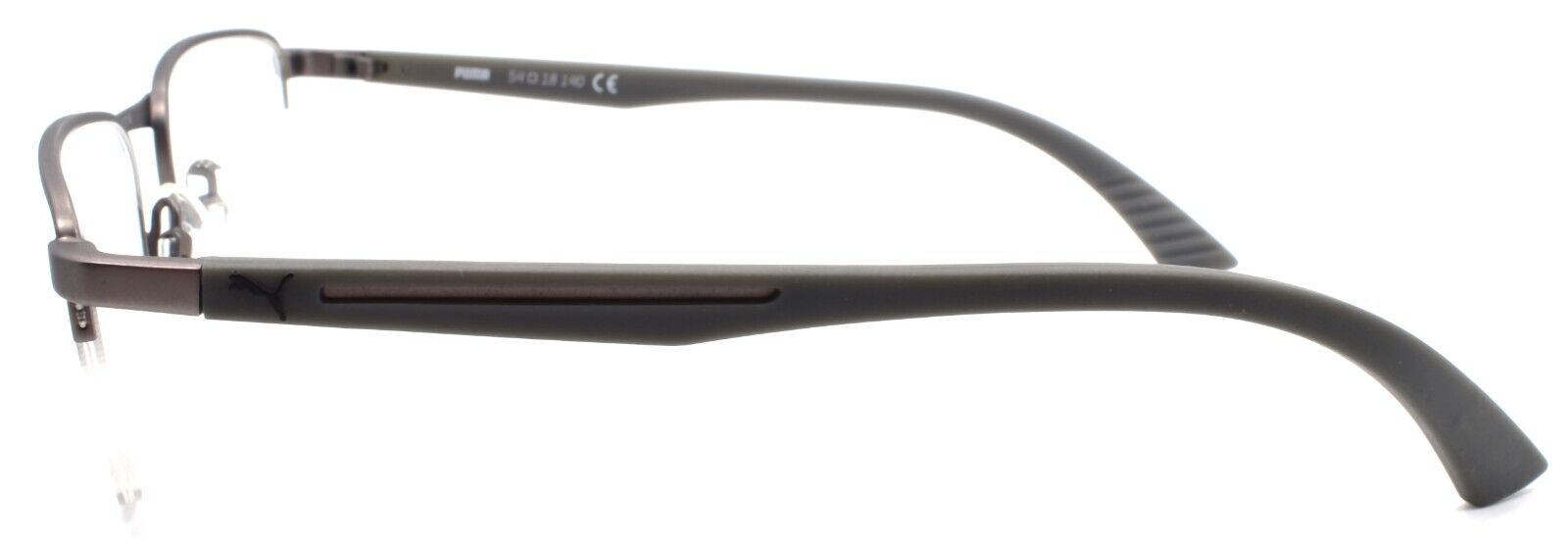 3-PUMA PU0020O 007 Men's Eyeglasses Frames Half-Rim 54-18-140 Ruthenium / Gray-889652001869-IKSpecs