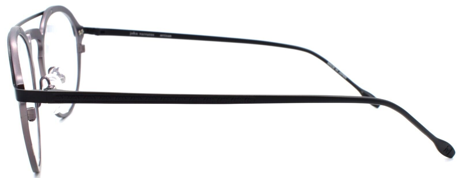 3-John Varvatos V160 Men's Eyeglasses Aviator 50-21-140 Gunmetal Japan-751286305449-IKSpecs