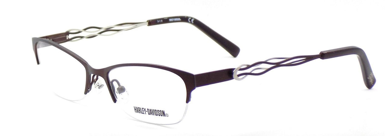 1-Harley Davidson HD512 BRN Women's Eyeglasses Frames 52-17-135 Matte Brown + Case-715583766341-IKSpecs