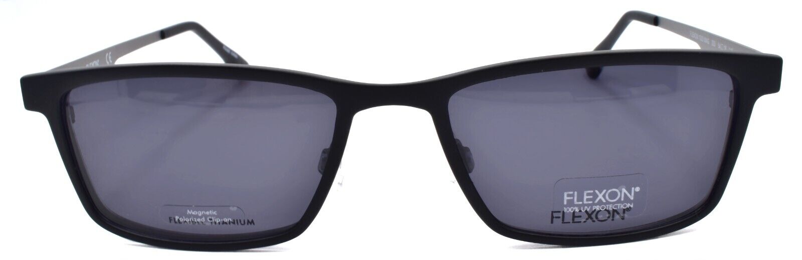 3-Flexon FLX 1003 MAG 033 Men's Eyeglasses Gunmetal 54-18-145 + Clip On Sunglasses-883900206693-IKSpecs