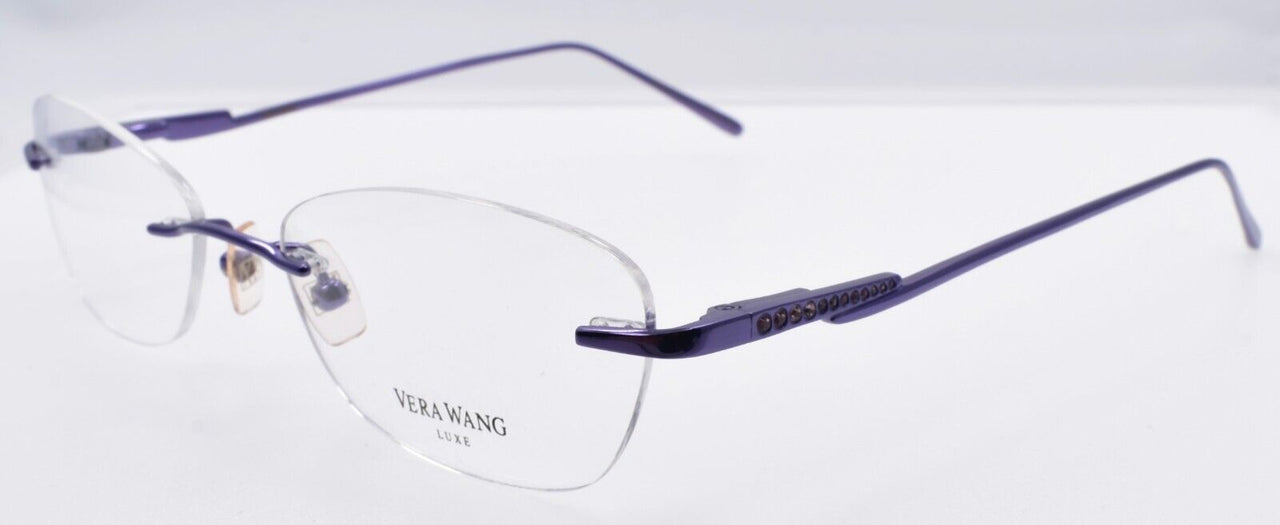 Vera Wang Nebulosa LI Women's Eyeglasses Rimless 51-18-135 Lilac w/ Crystals