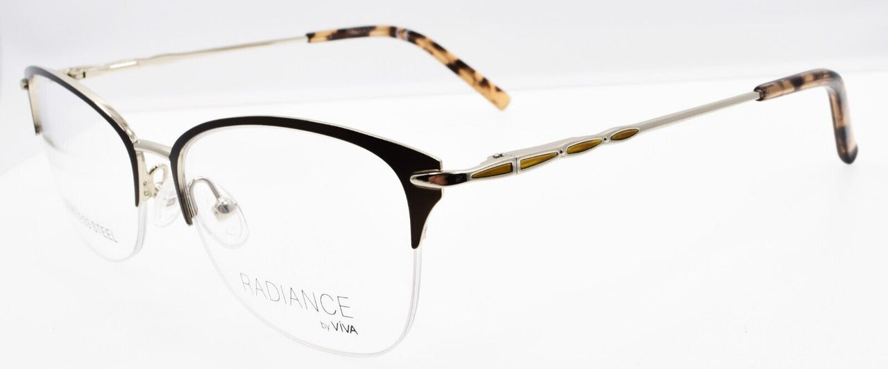 Viva Radiance by Marcolin VV8003 050 Women's Eyeglasses 52-17-135 Dark Brown