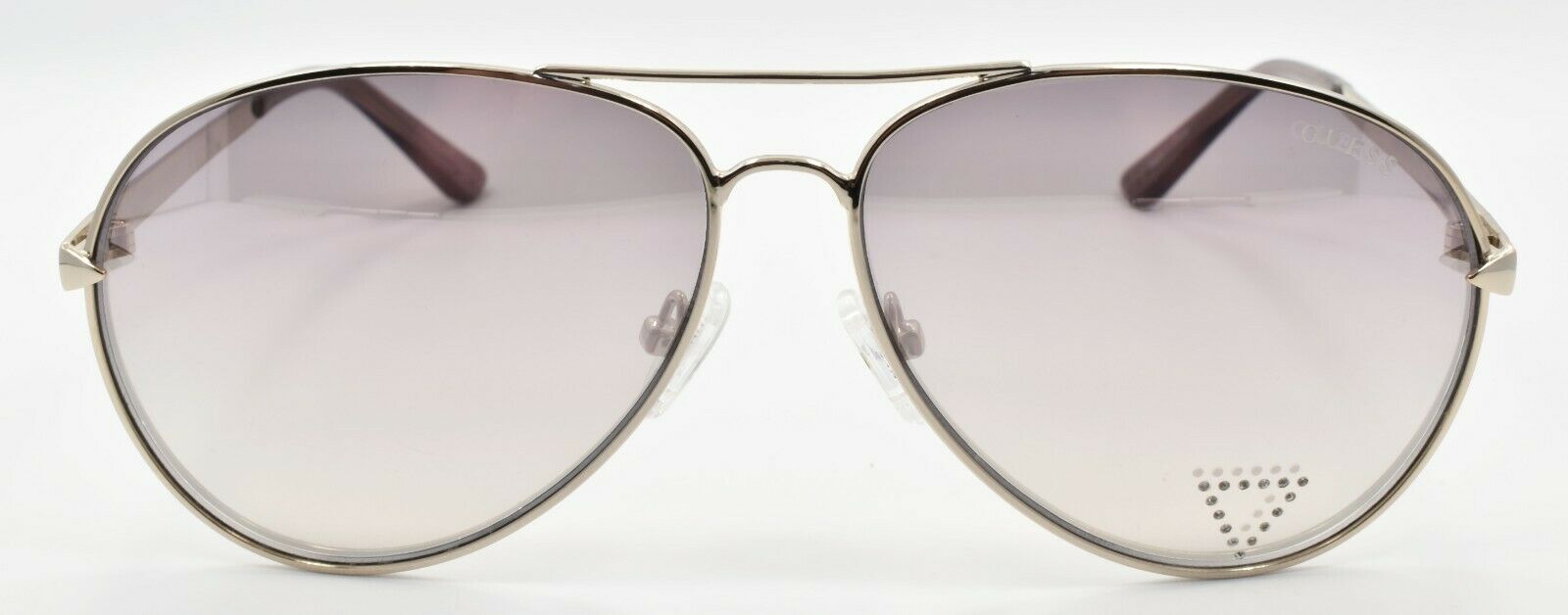 2-GUESS GU7616-S 32Z Women's Sunglasses Aviator 58-12-140 Light Gold / Mirror Gray-889214091482-IKSpecs