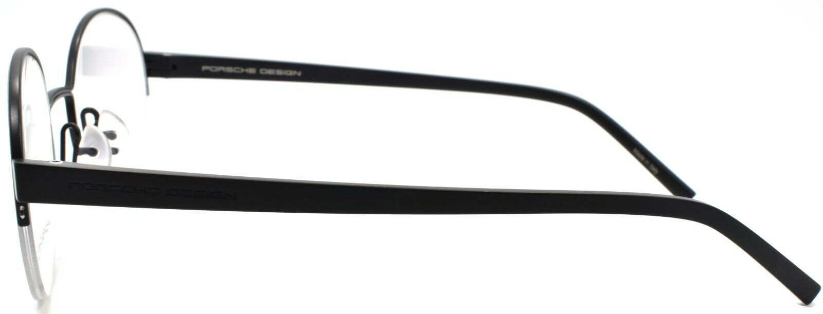 3-Porsche Design P8350 A Eyeglasses Frames Half-rim Round 50-22-145 Black-4046901603984-IKSpecs