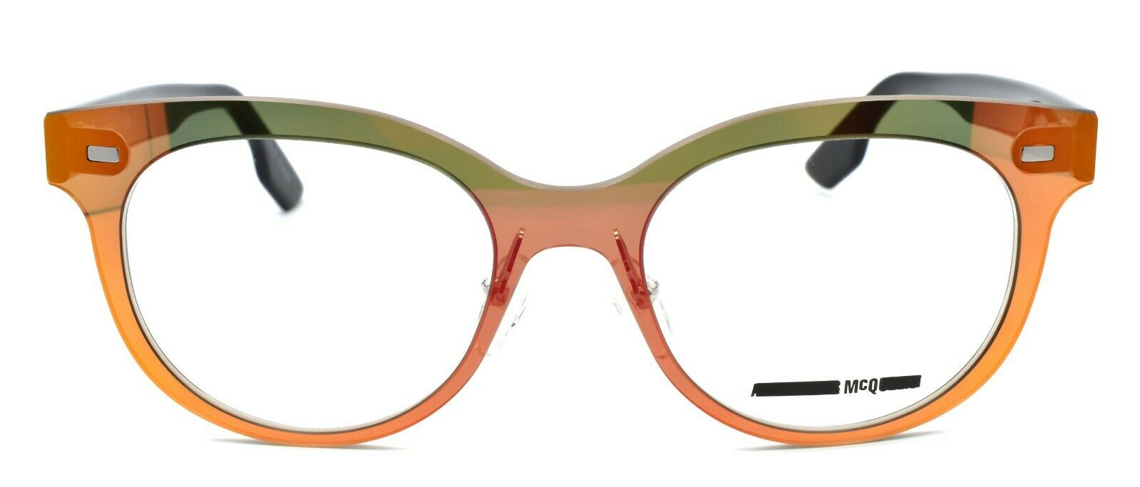 2-McQ Alexander McQueen MQ0009O 001 Women's Eyeglasses 50-18-140 Orange / Black-889652002262-IKSpecs