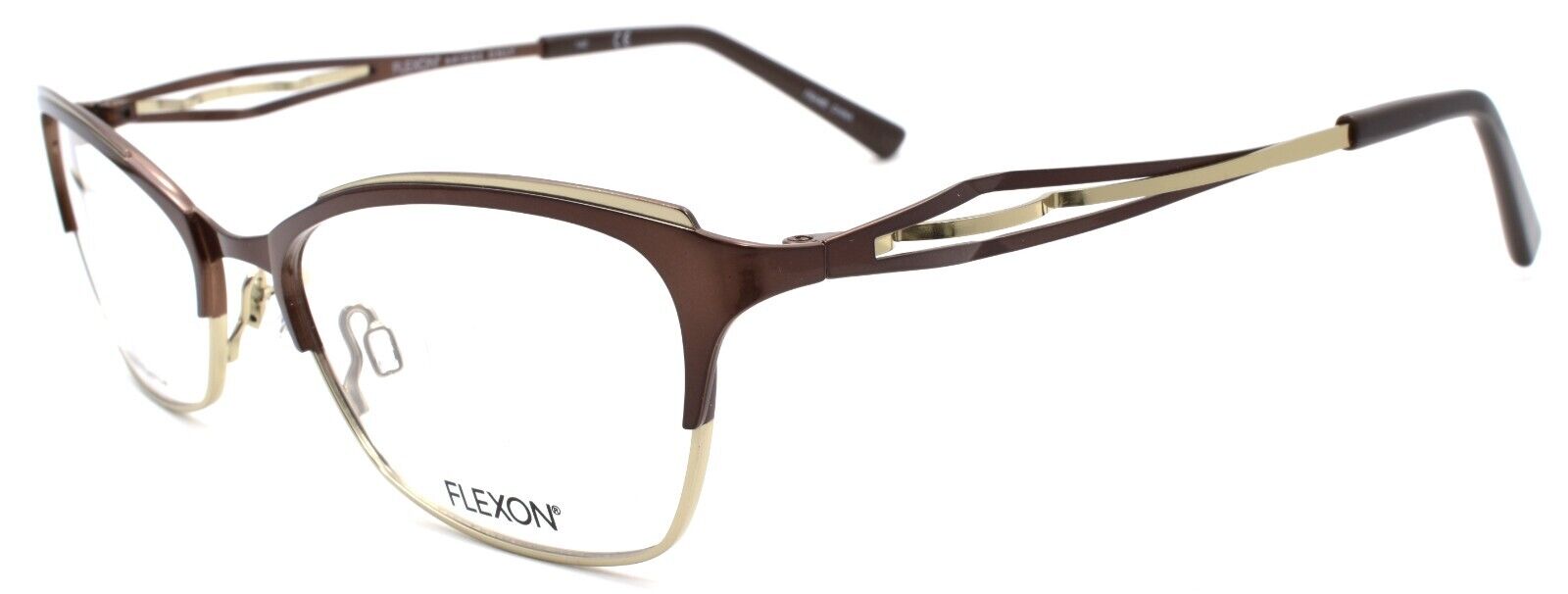 1-Flexon W3000 210 Women's Eyeglasses Frames Brown 53-17-135 Titanium Bridge-883900202862-IKSpecs