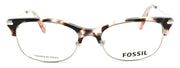 2-Fossil FOS 6055 OIN Women's Eyeglasses Frames 52-17-145 Palladium Blush Tortoise-716737796382-IKSpecs