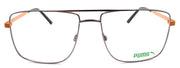 2-PUMA PU0216O 002 Men's Eyeglasses Frames Aviator 58-16-145 Ruthenium / Orange-889652182711-IKSpecs