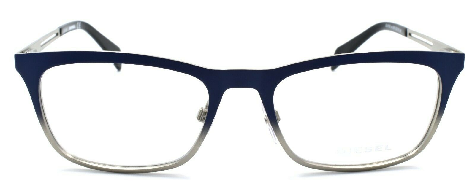 2-Diesel DL5122 092 Men's Eyeglasses Frames 53-18-145 Matte Blue / Silver-664689687367-IKSpecs