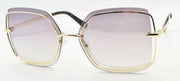 1-GUESS GU7618 32Z Women's Sunglasses 56-16-140 Gold / Mirror Violet-889214045713-IKSpecs