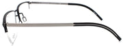 3-Flexon B2030 412 Men's Eyeglasses Black Half-rim 54-18-145 Flexible Titanium-883900204552-IKSpecs