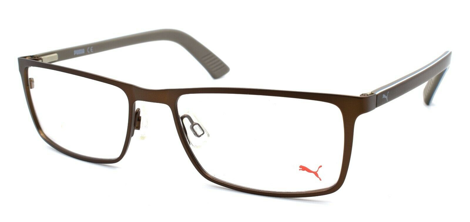 1-PUMA PU0027O 002 Men's Eyeglasses Frames 55-17-140 Brown-889652002354-IKSpecs