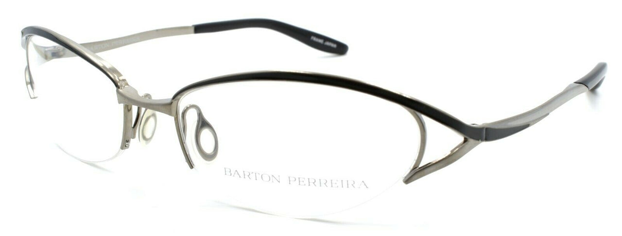 Barton Perreira Eliza Women's Eyeglasses Frames 53-17-125 Jet / Antique Silver