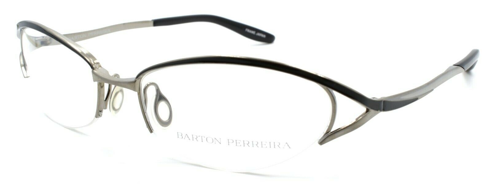 1-Barton Perreira Eliza Women's Eyeglasses Frames 53-17-125 Jet / Antique Silver-672263038177-IKSpecs