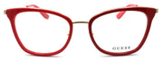 2-GUESS GU2706 068 Women's Eyeglasses Frames Cat-eye 52-17-140 Red / Gold-889214012326-IKSpecs