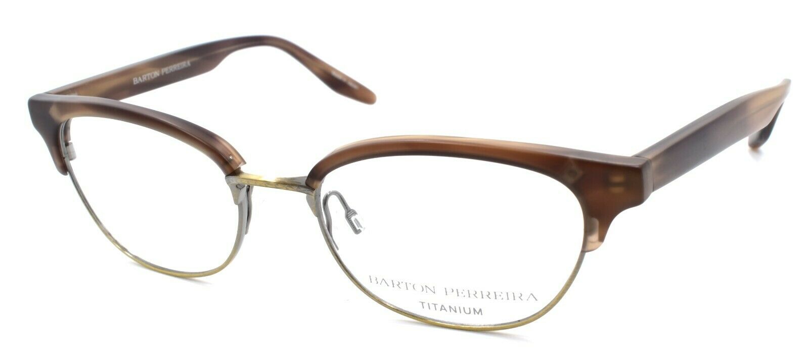 1-Barton Perreira Estelle MTT/ANG Women's Glasses Titanium 49-17-140 Matte Teak-672263036883-IKSpecs