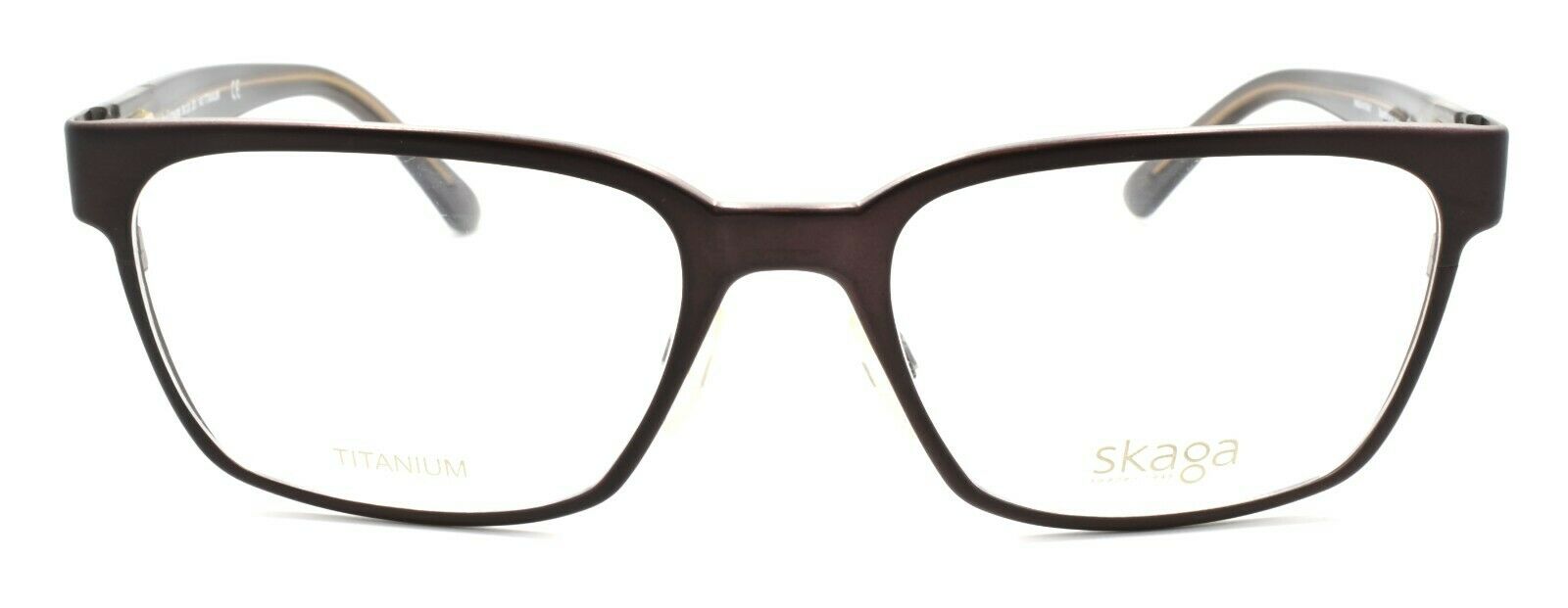 2-Skaga 3755-U Joakim 201 Men's Eyeglasses Frames TITANIUM 56-20-140 Brown Italy-IKSpecs