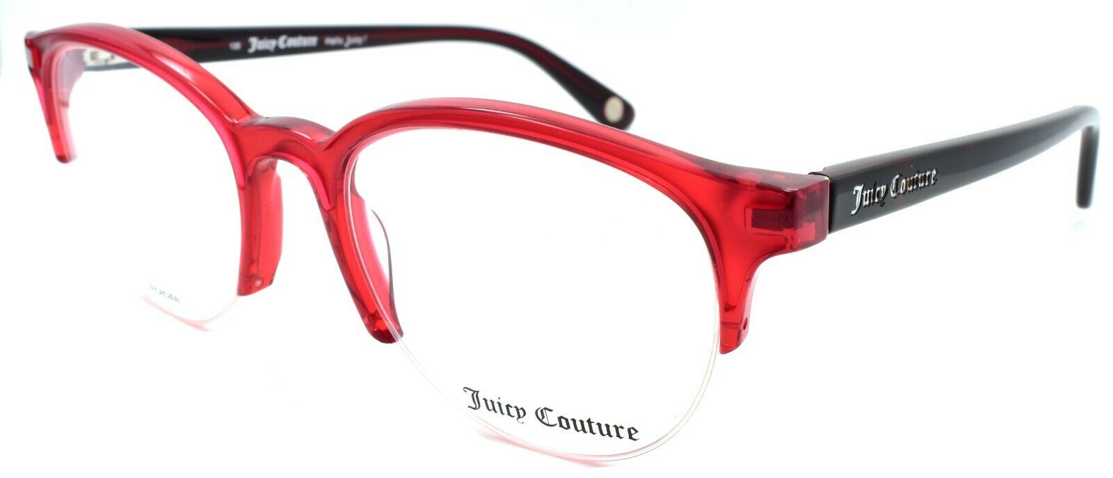1-Juicy Couture JU164 00A7 Women's Eyeglasses Half-rim 50-19-135 Red / Havana-762753441911-IKSpecs