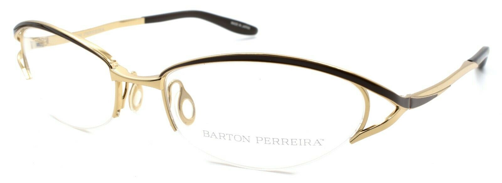 1-Barton Perreira Eliza Women's Glasses Frames 53-17-125 Foxy Brown / Gold-672263038207-IKSpecs