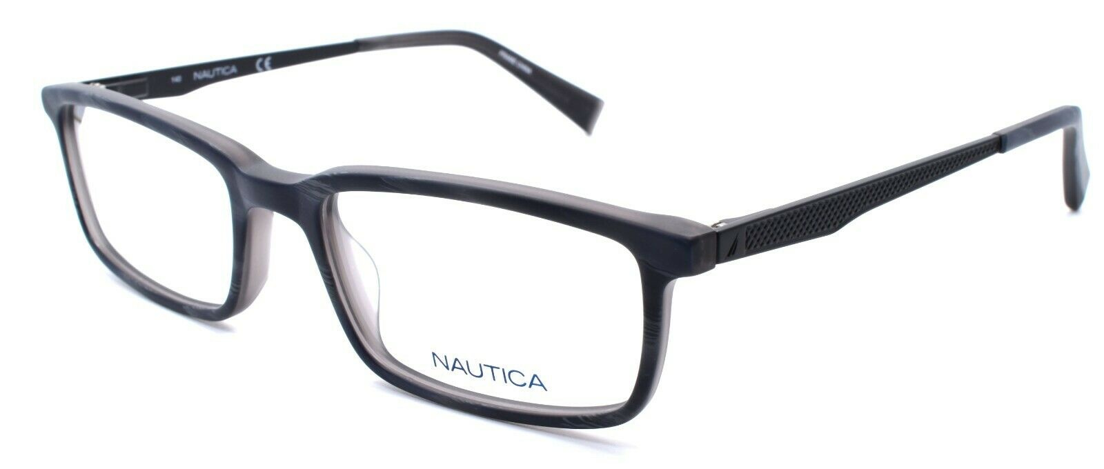 1-Nautica N8119 031 Men's Eyeglasses Frames 53-18-140 Matte Smoke Horn-688940452778-IKSpecs