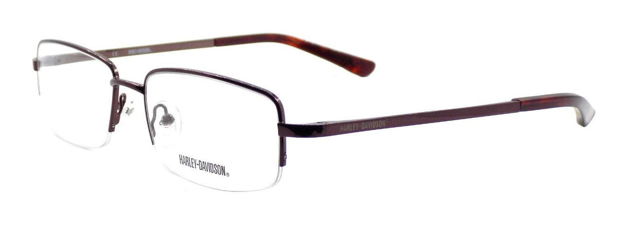 1-Harley Davidson HD493 BRN Men's Half-rim Eyeglasses Frames 54-17-145 Black +CASE-715583911086-IKSpecs