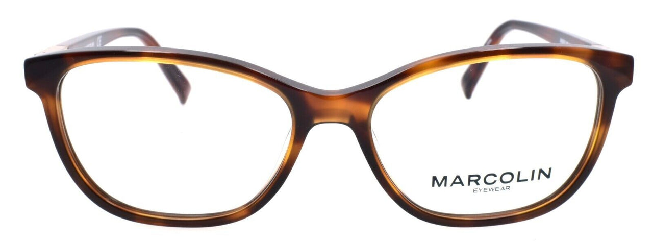Marcolin MA5030 052 Women's Eyeglasses Frames Cat Eye 51-15-145 Dark Havana