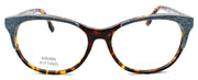 2-Diesel DL5155-F 053 Women's Glasses Frames Asian Fit 56-16-145 Havana / Denim-664689707829-IKSpecs
