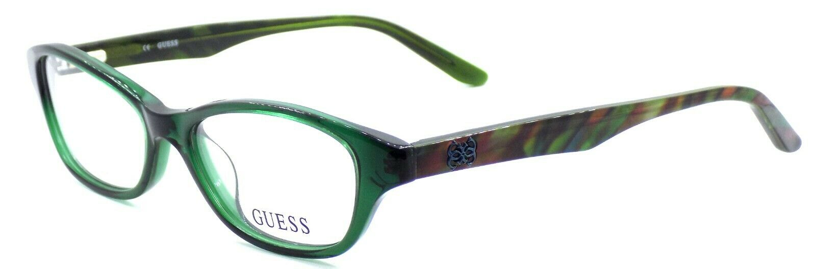 1-GUESS GU2417 GRN Women's Plastic Eyeglasses Frames 52-15-135 Green + CASE-715583960251-IKSpecs
