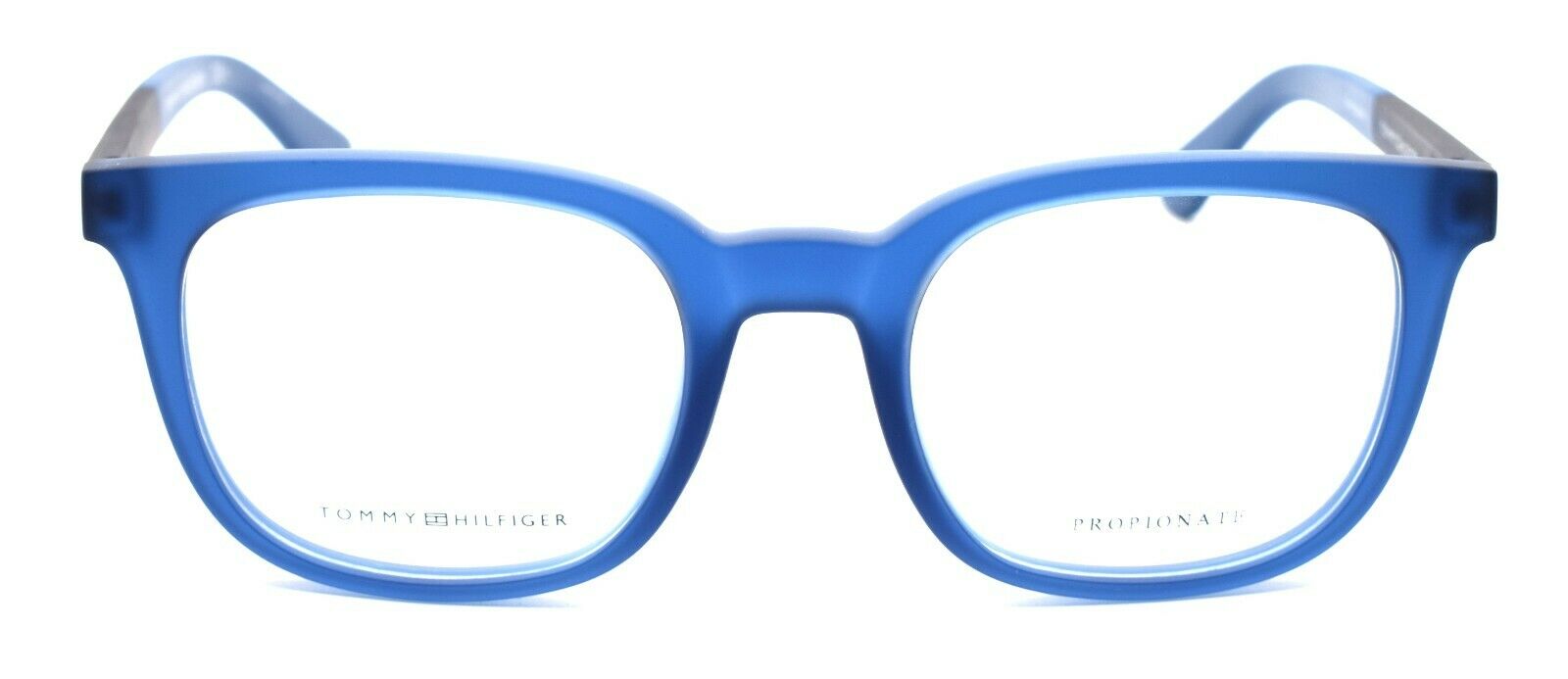 2-TOMMY HILFIGER TH 1477 GEG Men's Eyeglasses Frames 50-21-145 Transparent Blue-762753618115-IKSpecs