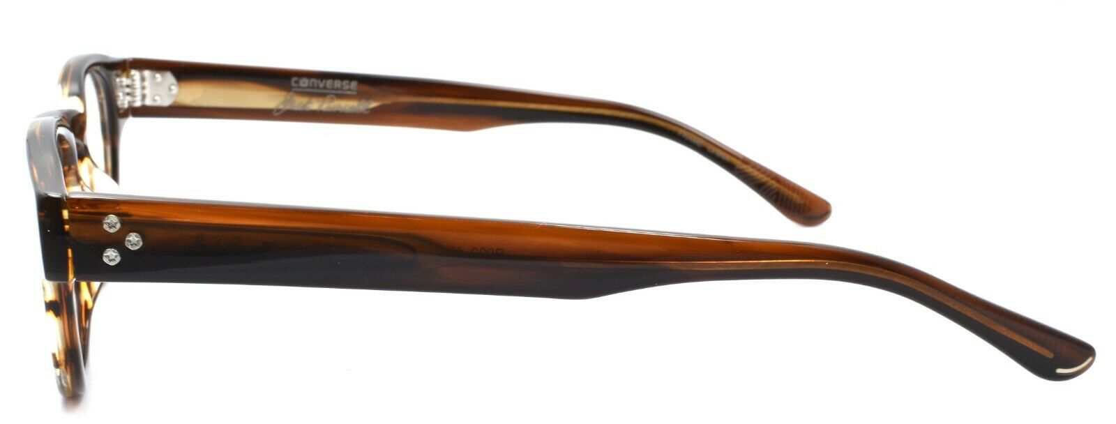 3-CONVERSE Jack Purcell P002 UF Men's Eyeglasses Frames 46-22-150 Brown Horn-751286260502-IKSpecs