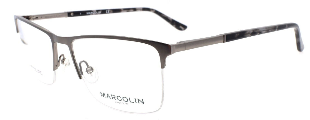 Marcolin MA3027 009 Men's Eyeglasses Frames Half Rim 55-18-145 Gunmetal
