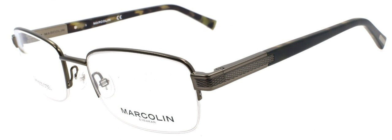 Marcolin MA3026 009 Men's Eyeglasses Frames Half Rim 54-20-145 Gunmetal