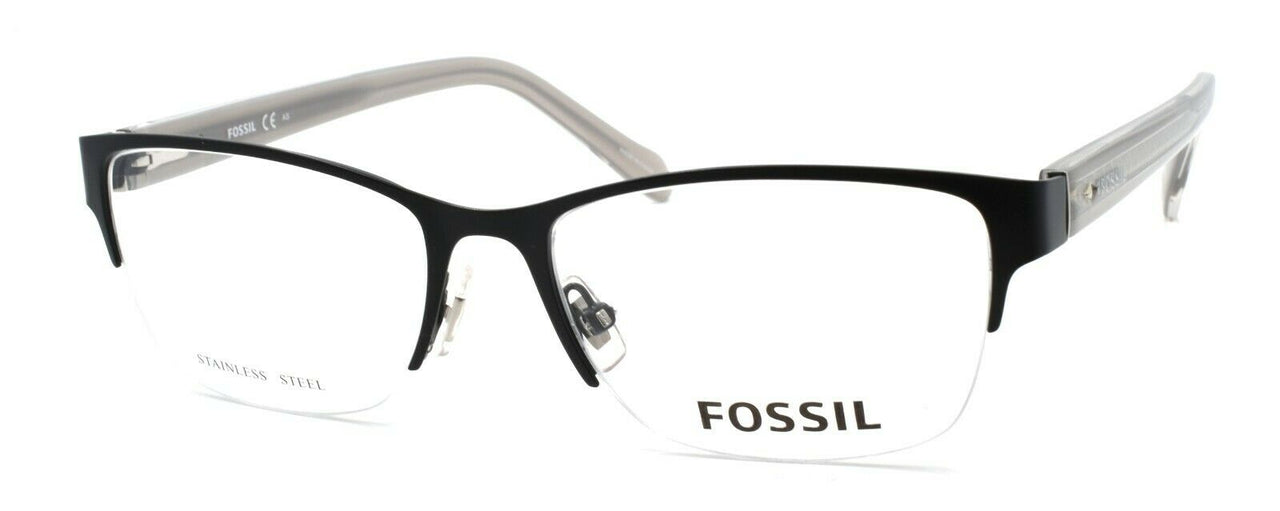 Fossil FOS 6045 HI8 Women's Eyeglasses Frames Half-rim 51-16-140 Matte Black
