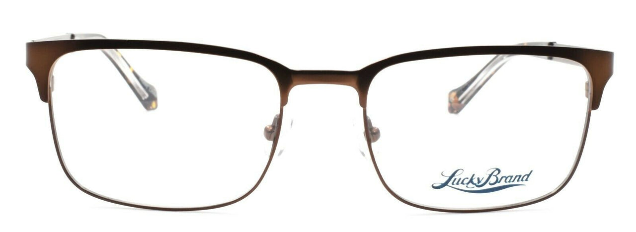 2-LUCKY BRAND D501 Men's Eyeglasses Frames 53-18-135 Brown + CASE-751286277425-IKSpecs