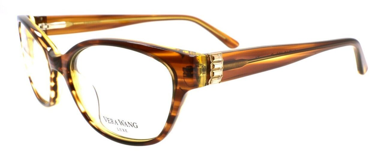 Vera Wang Raina TA Women's Eyeglasses Frames 51-16-132 Brown w/ Crystals