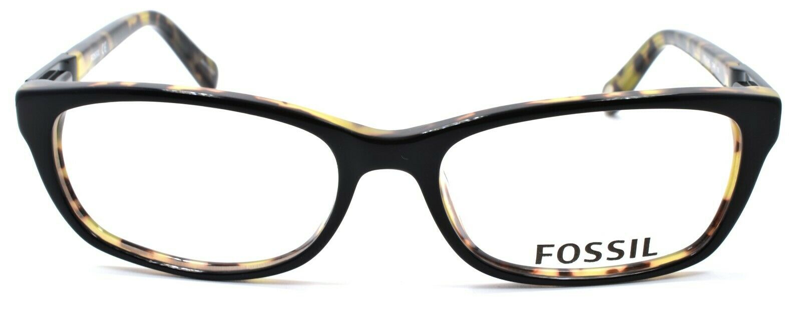 2-Fossil FOS 6049 CW6 Women's Eyeglasses Frames 51-16-135 Black / Havana-716737697887-IKSpecs