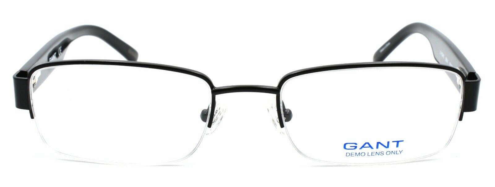 2-GANT G Pearl SBLK Men's Eyeglasses Frames Half-rim 53-19-140 Satin Black-715583173613-IKSpecs