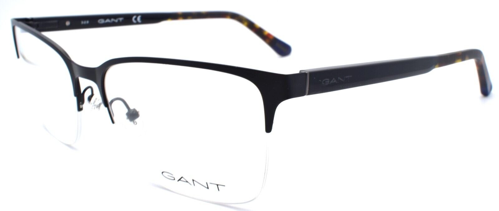 1-GANT GA3202 002 Men's Eyeglasses Frames Half-rim Large 58-18-150 Matte Black-889214125866-IKSpecs