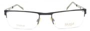 2-Skaga 3717-U Jon 509 Men's Glasses Frames Half Rim TITANIUM 53-20-140 Gunmetal-IKSpecs