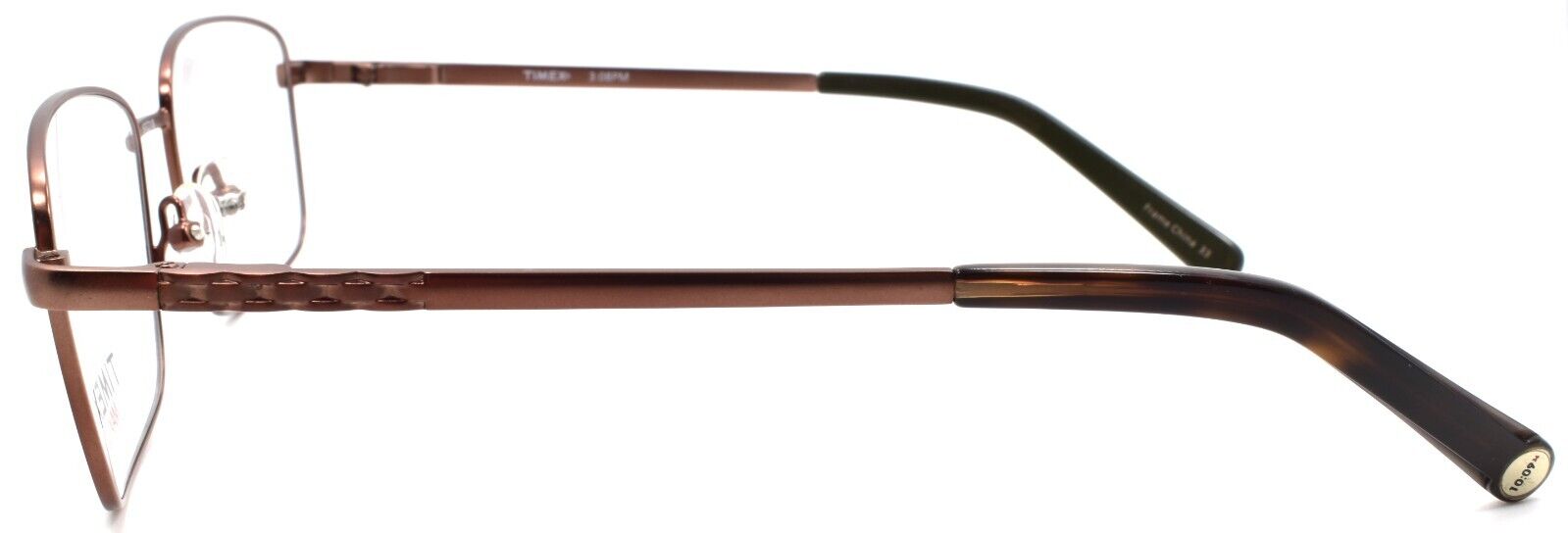 3-Timex 3:08 PM Men's Eyeglasses Frames Large 57-18-145 Brown-715317151757-IKSpecs