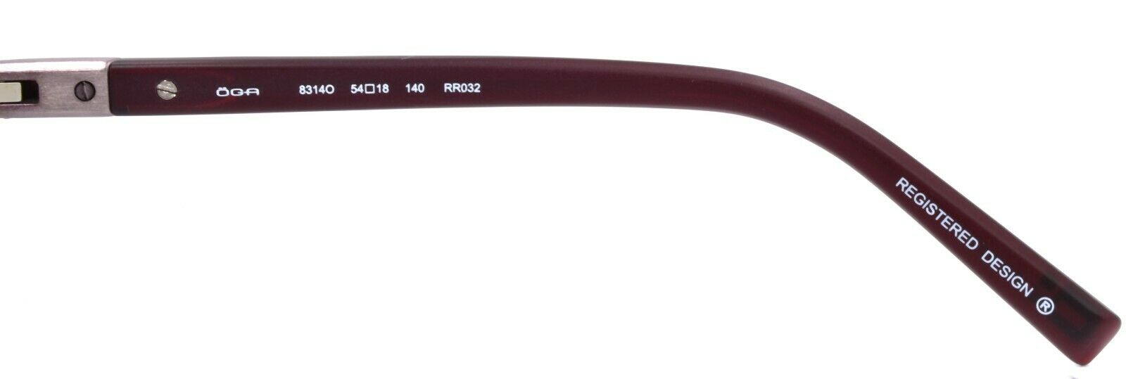 4-OGA by Morel 8314O RR032 Men's Eyeglasses Frames 54-18-140 Dark Red-3604770905724-IKSpecs